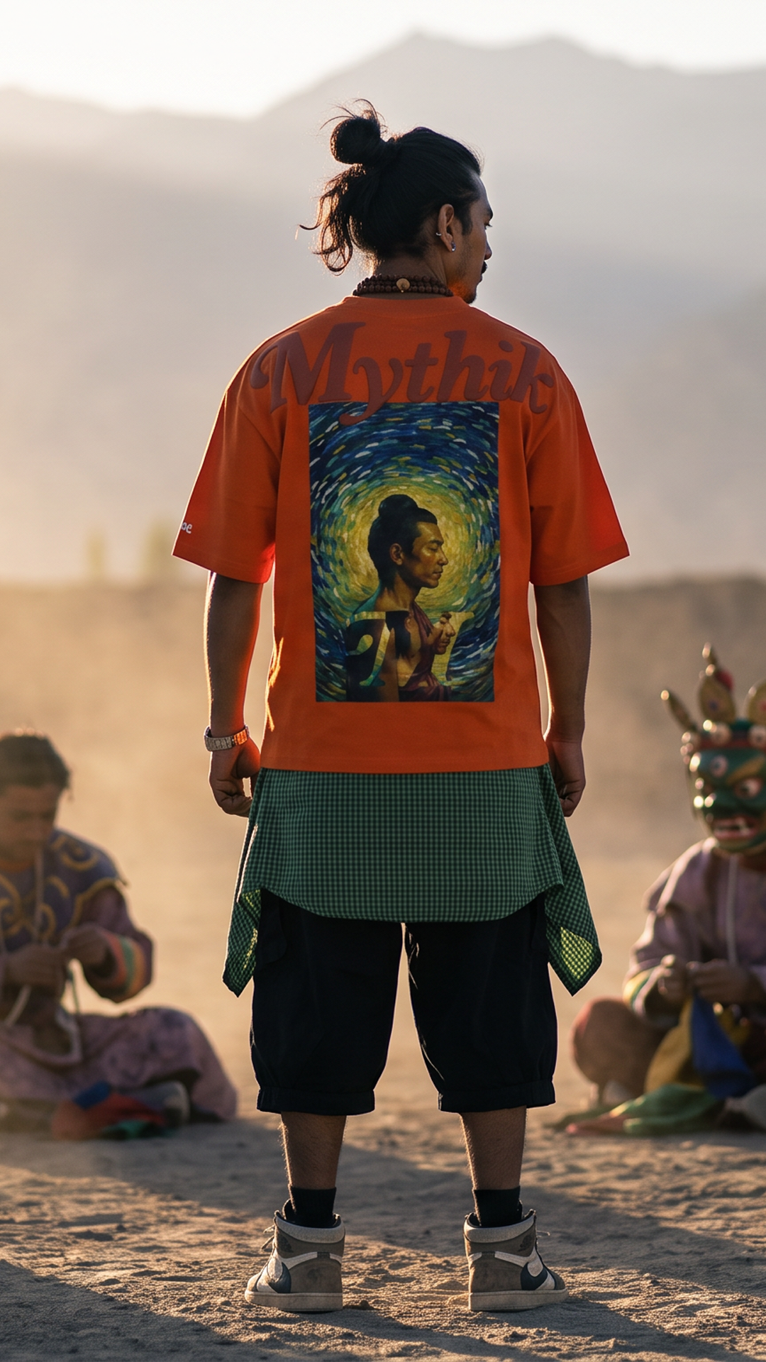 Buddha Meets Van Gogh | Super Oversized Tee