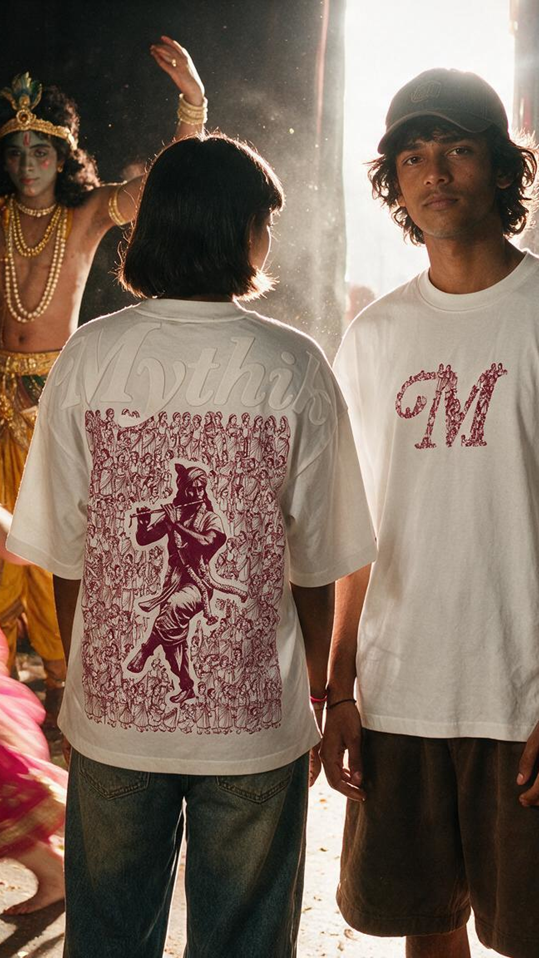The Enchanting Krishna | Super Oversized Tee