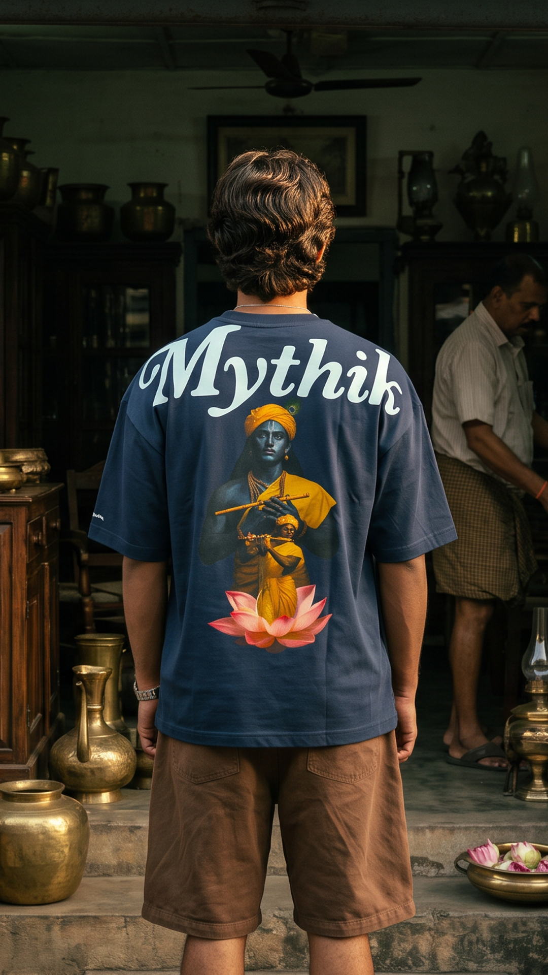 Lotus Loves Krishna | Super Oversized Tee