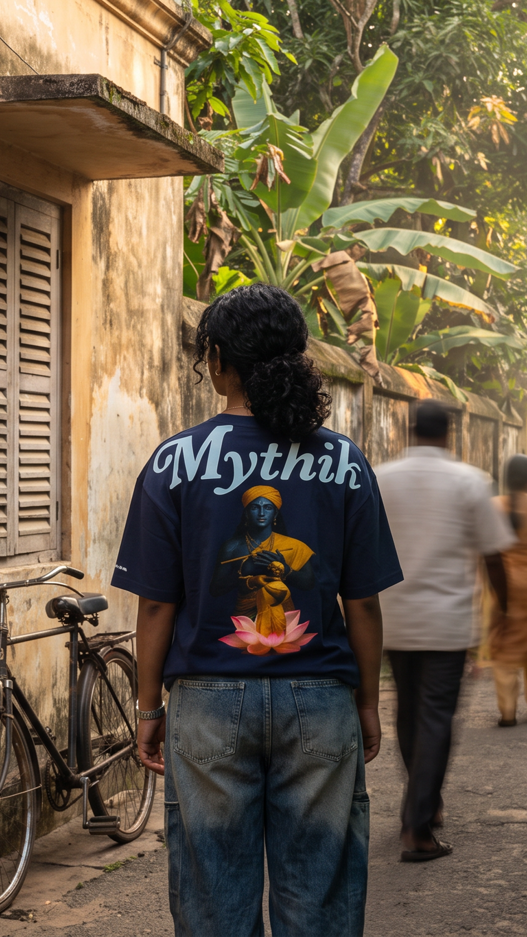 Lotus Loves Krishna | Super Oversized Tee