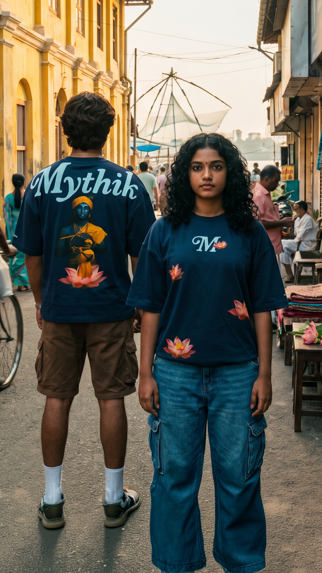 Lotus Loves Krishna | Super Oversized Tee