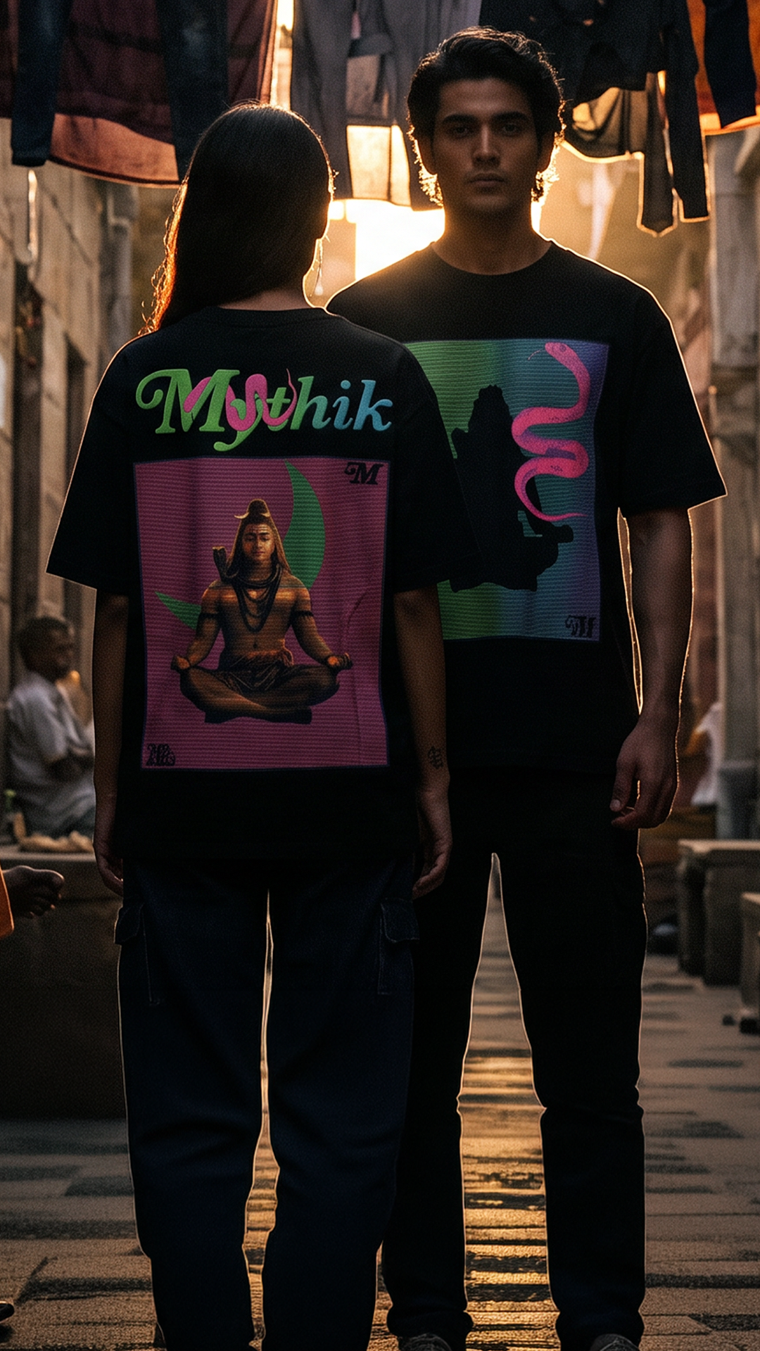 The Neon Shiva | Oversized Tee