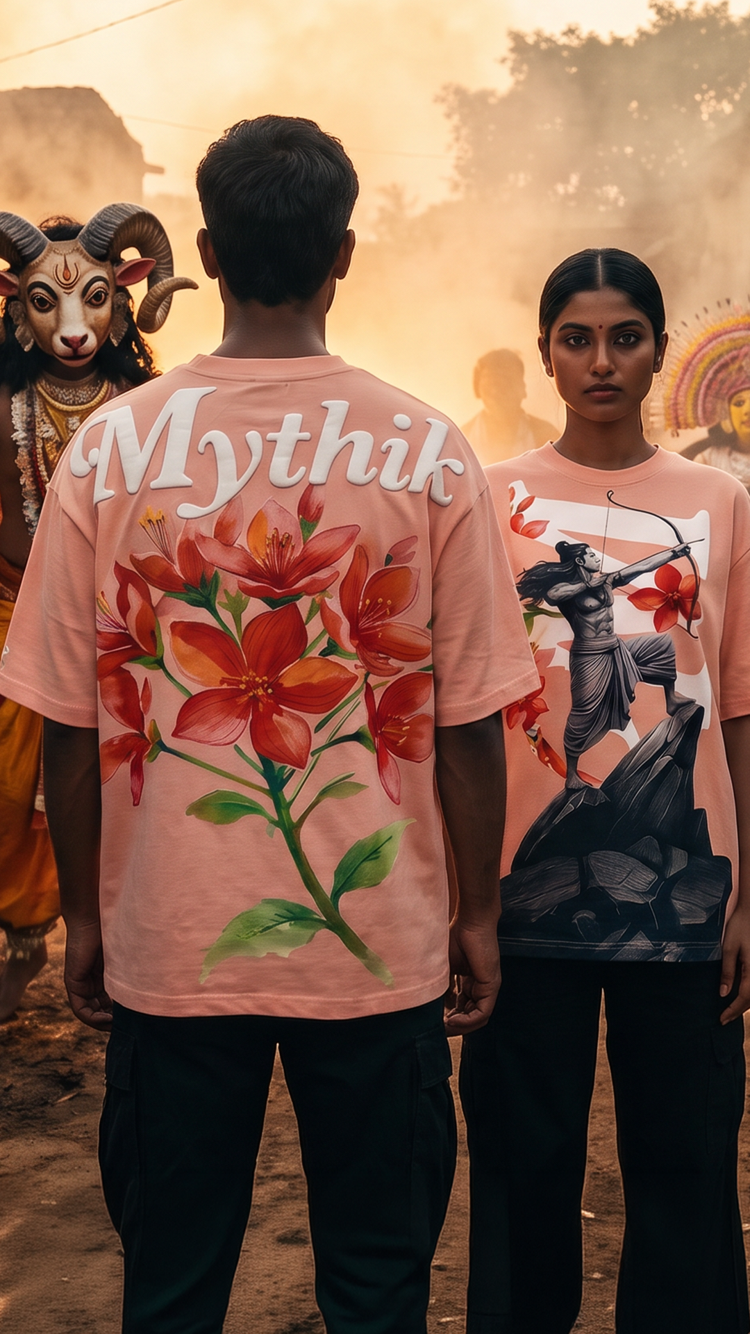 Ram & Ashoka Flowers | Super Oversized Tee