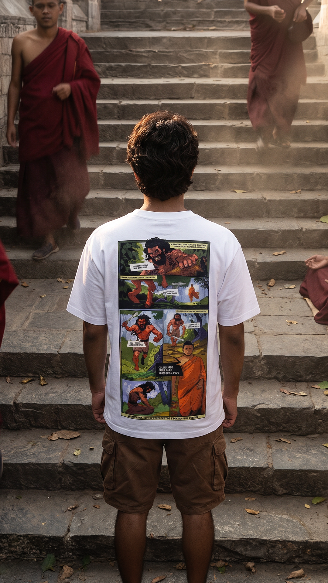 Buddha Meets Angulimal | Relaxed Tee