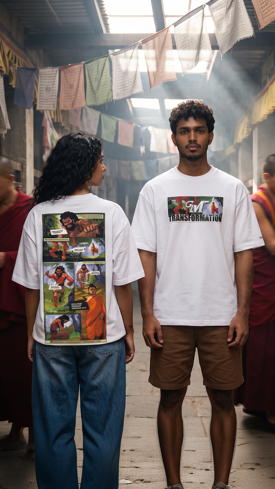 Buddha Meets Angulimal | Relaxed Tee