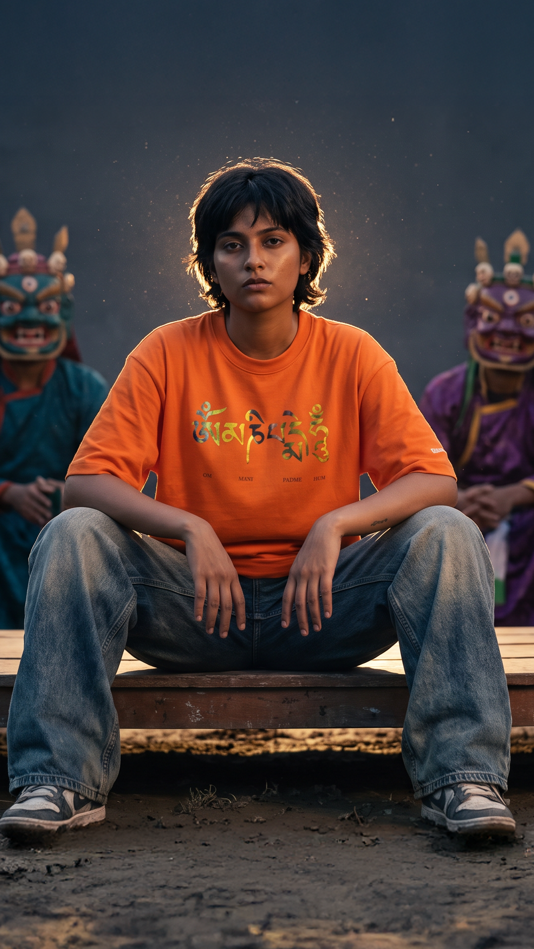 Buddha Meets Van Gogh | Super Oversized Tee