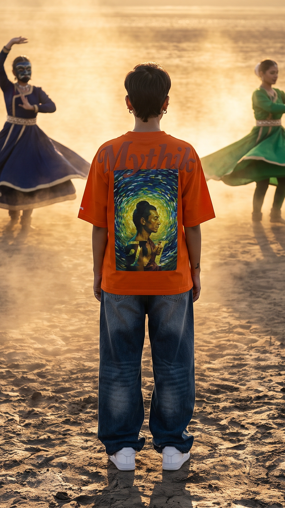 Buddha Meets Van Gogh | Super Oversized Tee