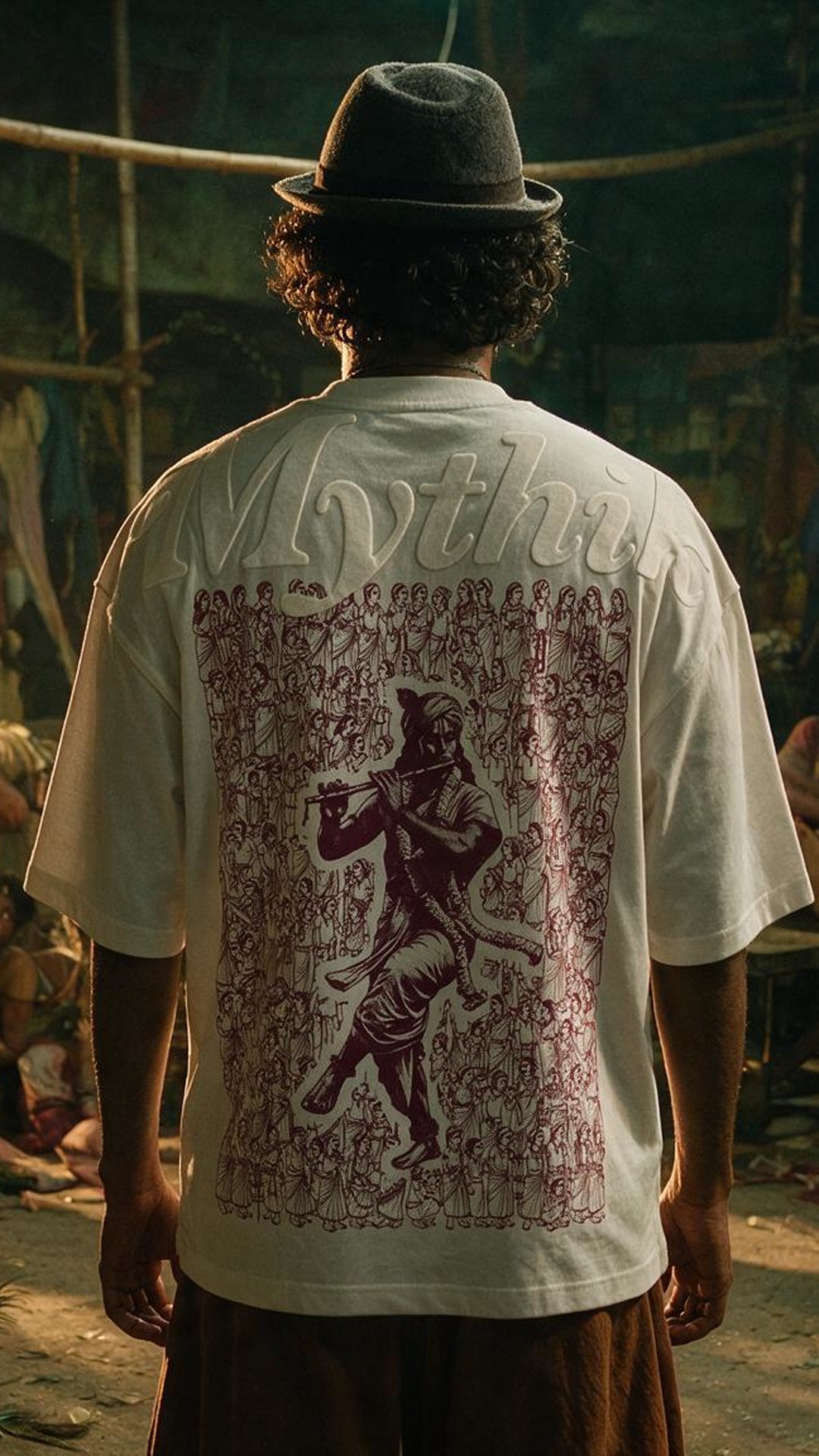 The Enchanting Krishna | Super Oversized Tee