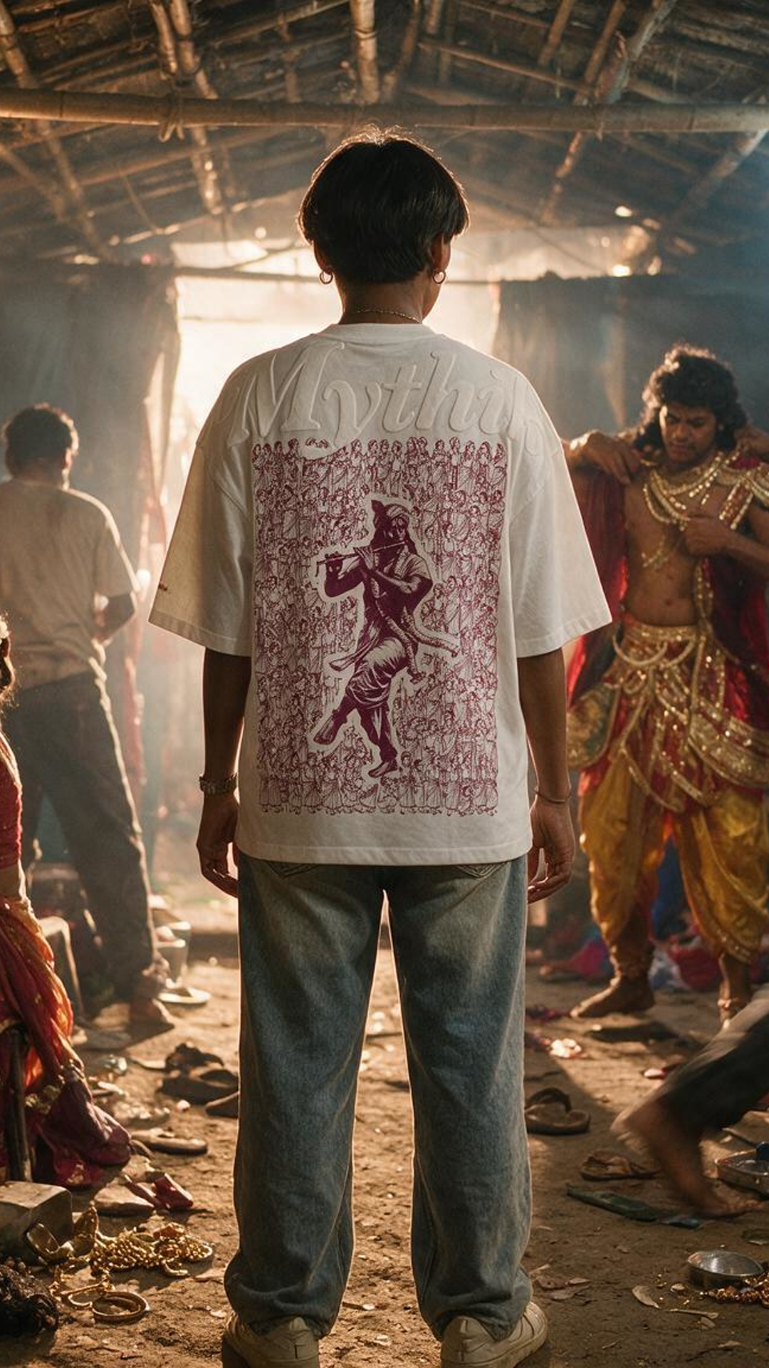 The Enchanting Krishna | Super Oversized Tee