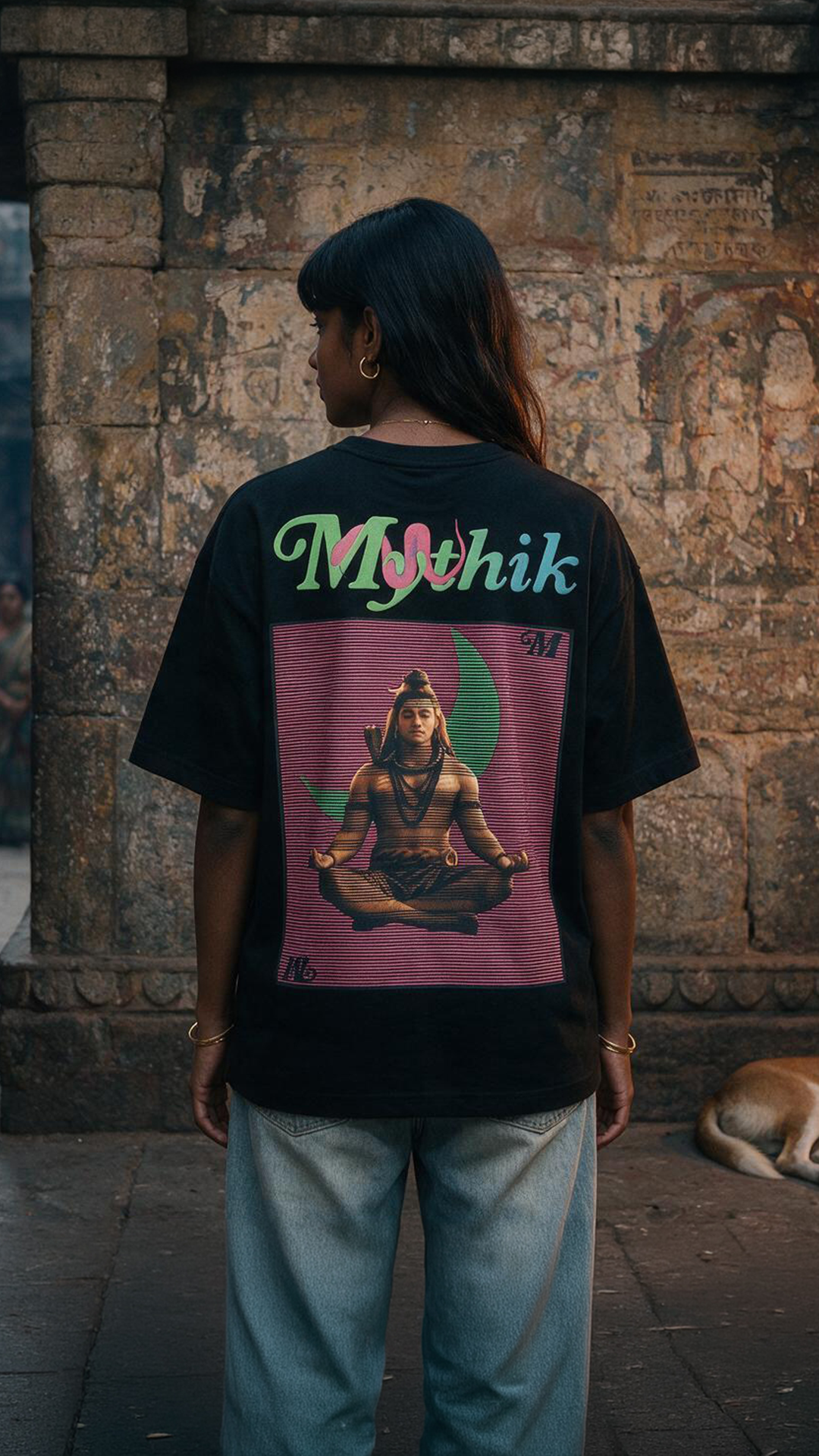 The Neon Shiva | Oversized Tee