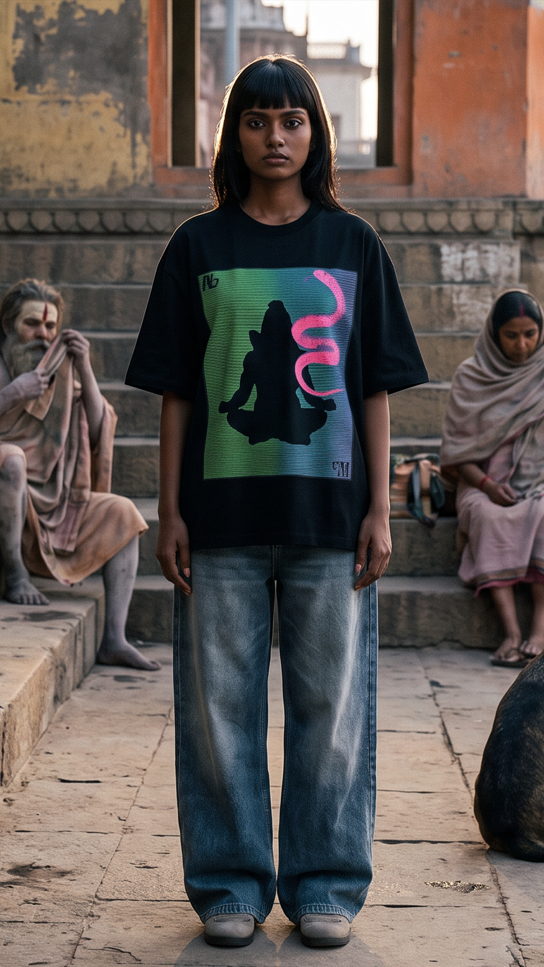 The Neon Shiva | Oversized Tee
