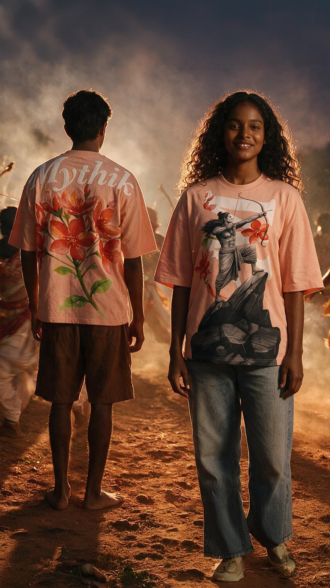 Ram & Ashoka Flowers | Super Oversized Tee