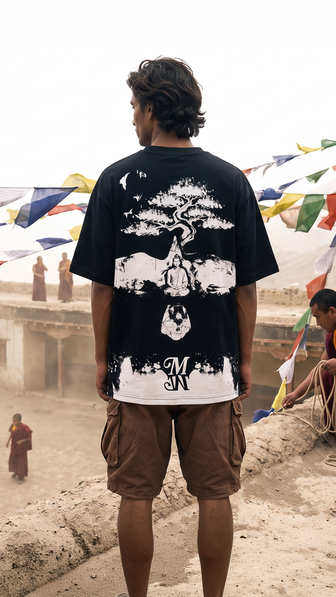 The Wingspan Buddha  | Oversized Tee